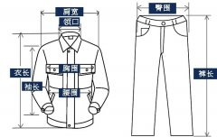 如何測(cè)量工作服尺碼？